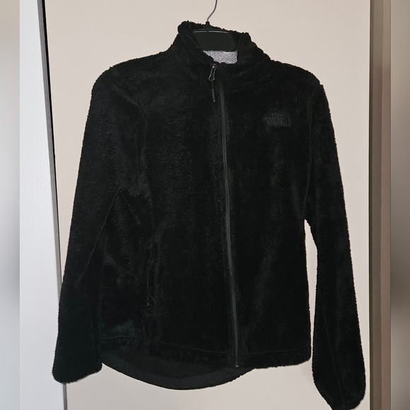 THE NORTH FACE Osito Jacket Full Zip Front Zip-up Pockets, Black- Small LIKE NEW - Picture 1 of 14
